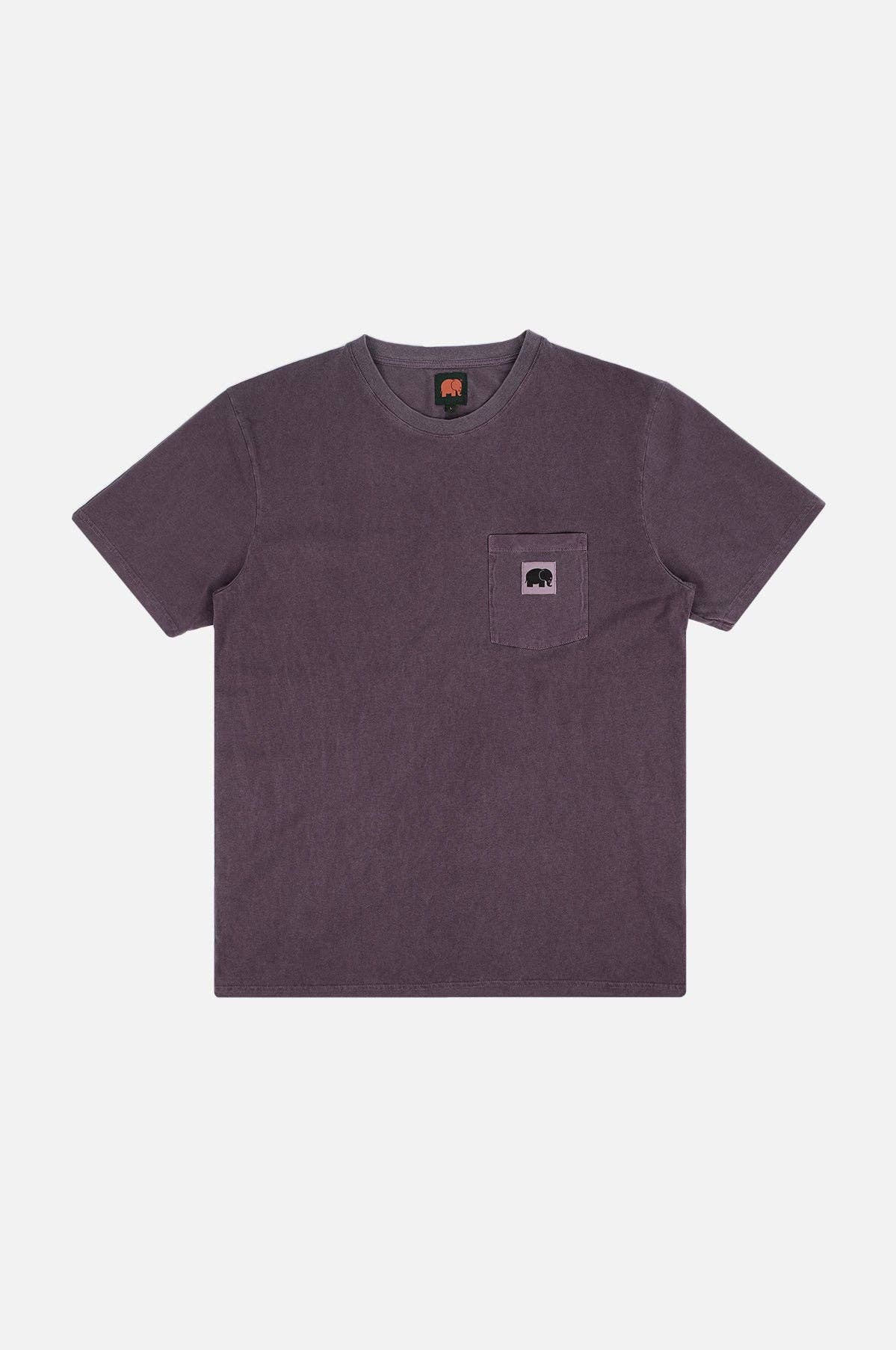 T-shirt Garza viola tramonto tinta a pigmento
