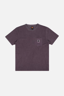 T-shirt Garza viola tramonto tinta a pigmento