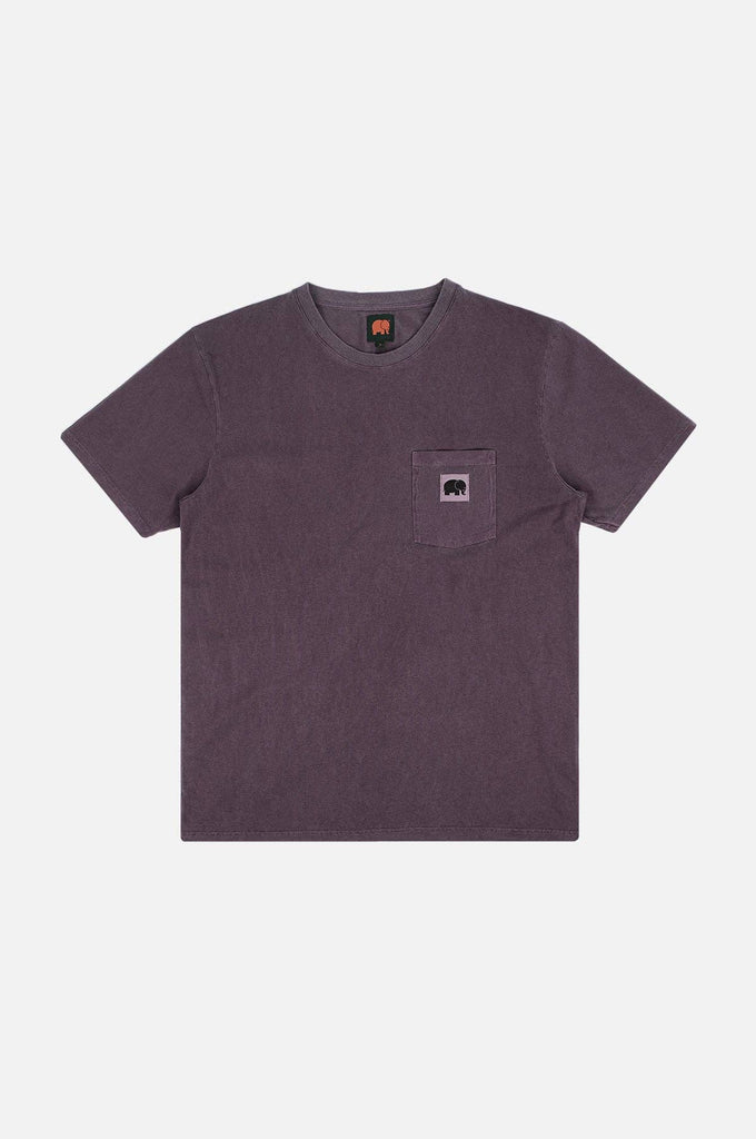 T-shirt Garza viola tramonto tinta a pigmento