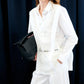 Maglia stratificata in pizzo con scollo a V
