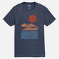 T-shirt uomo Alpenglow blu navy in tessuto riciclato