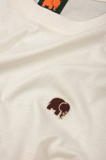 T-shirt essenziale in cotone biologico color naturale