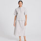 Camicia cropped Elena a righe in cotone biologico con maniche corte