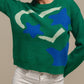 Maglione in maglia con fantasia camouflage