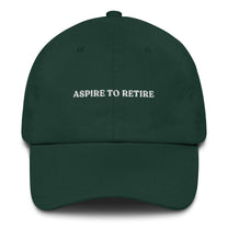 Cappellino dad hat elegante "Aspire to Retire"