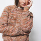 Maglione a maglia strutturata multicolor