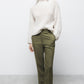 Pantaloni basic sartoriali con tasche oblique