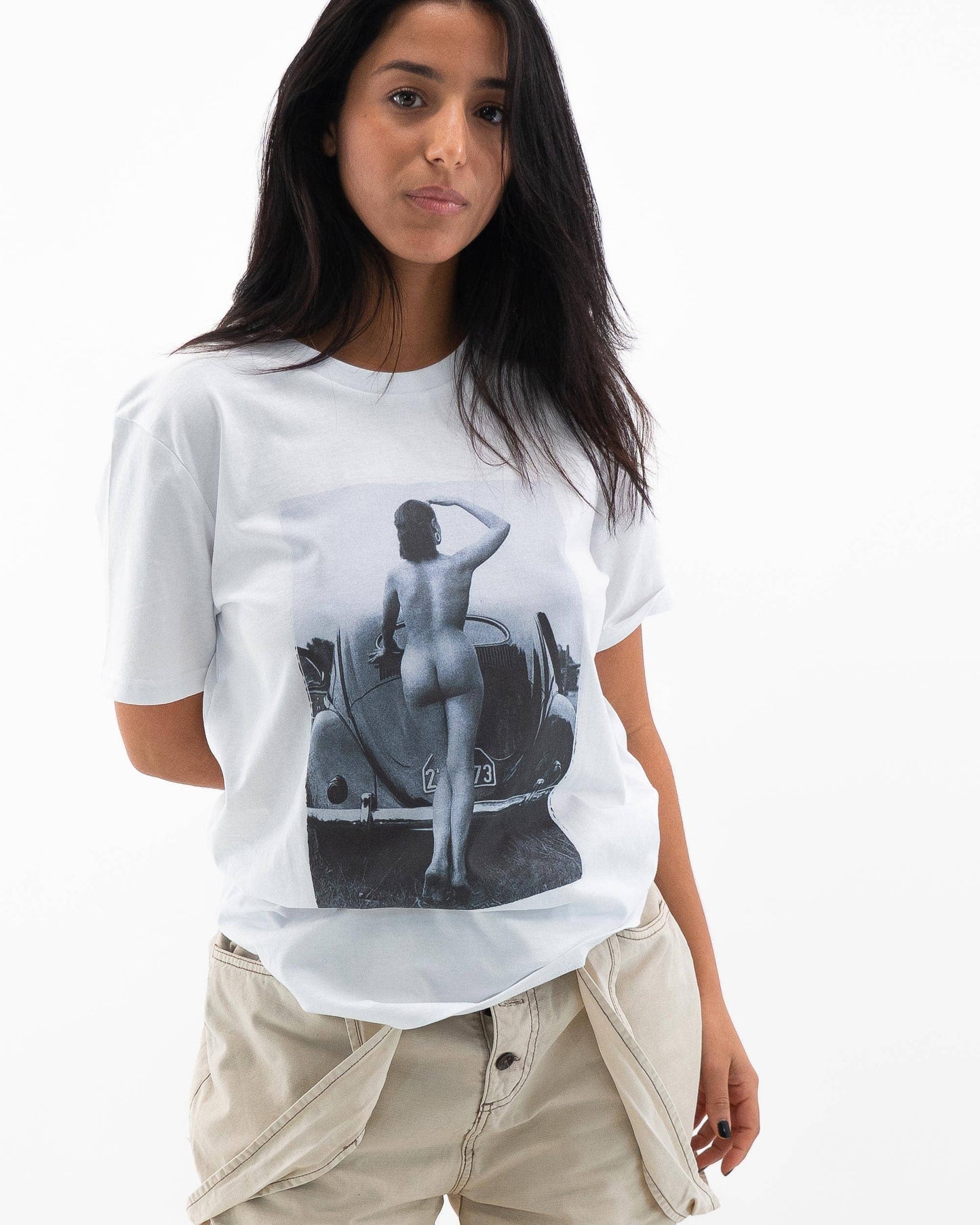 T-shirt Cox con stampa vintage auto d’epoca