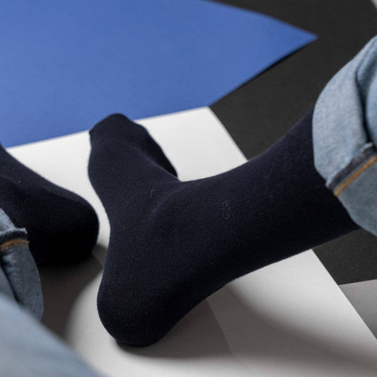 Calzini in bambù blu navy