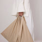 Borsa a spalla oversize in finta pelle beige