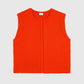 Gilet in maglia arancione fluo