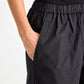 Pantaloni Jasmin in popeline di cotone biologico neri