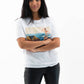 T-shirt estiva unisex con stampa beach