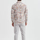 Camicia slim fit elasticizzata con stampa digitale