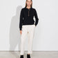 Pantaloni donna elasticizzati in tinta unita