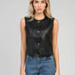 Gilet in similpelle nero Hulysse