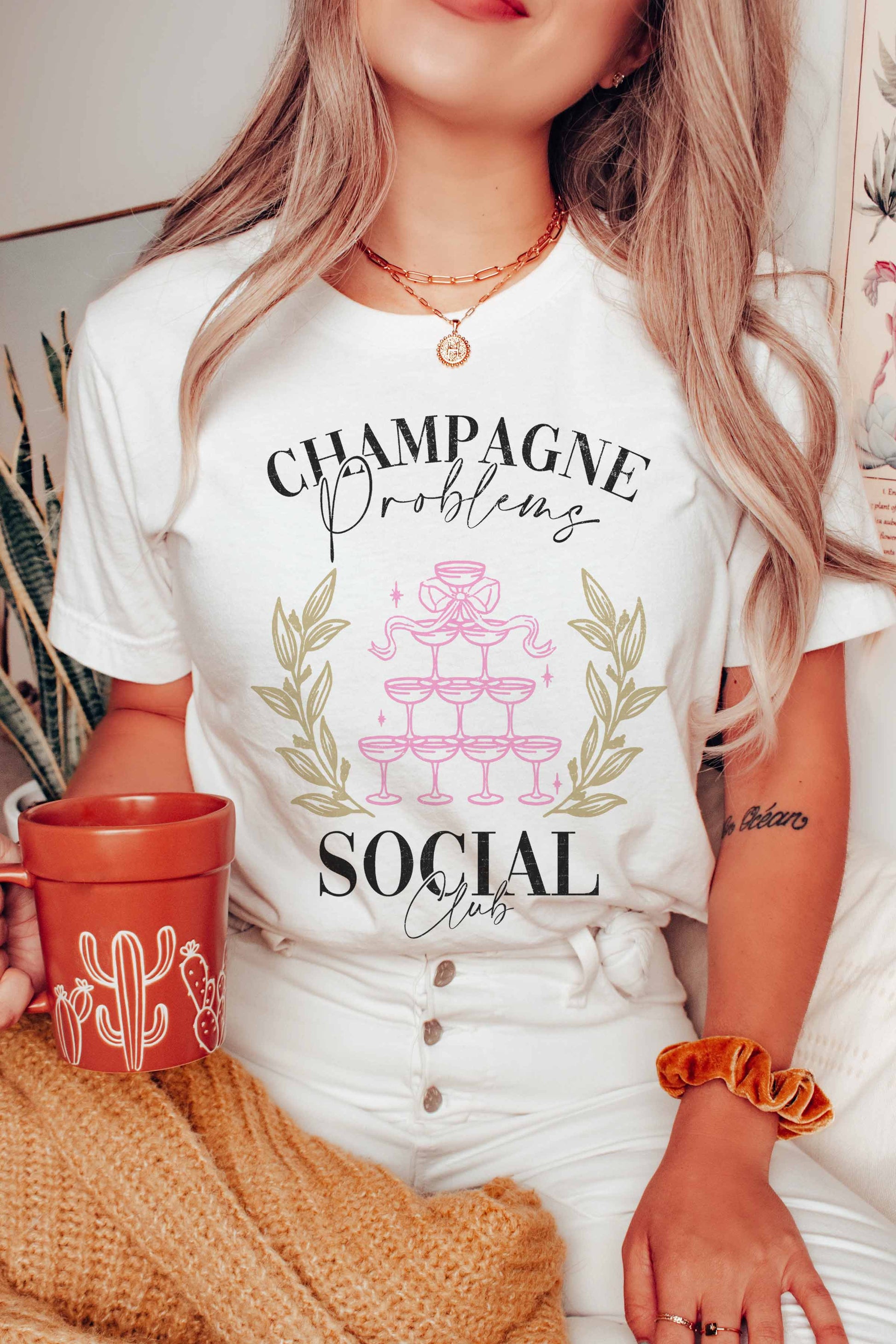 T-shirt grafica Champagne Social Club