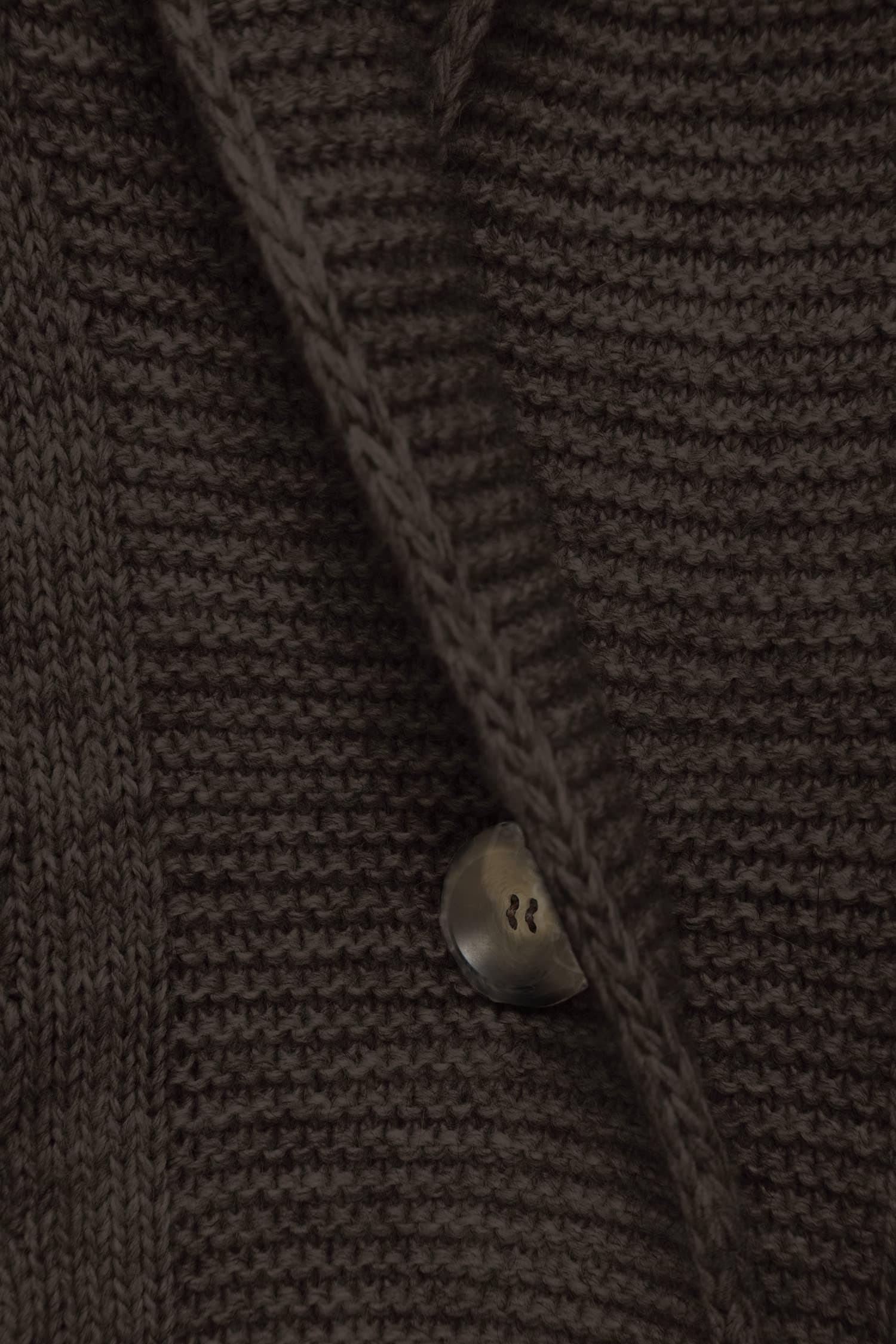 Cardigan lungo in maglia strutturata con collo a scialle