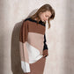 Maglione in maglia color block