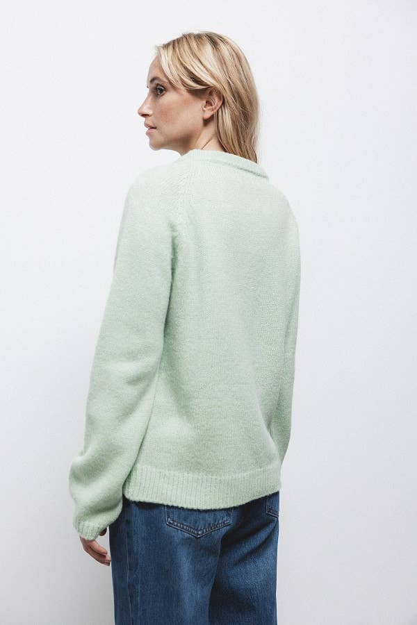 Maglione in maglia strutturata con girocollo