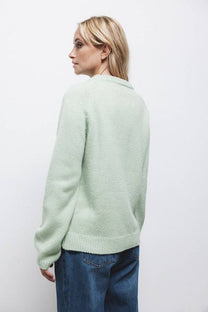Maglione in maglia strutturata con girocollo