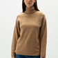 Maglione dolcevita in misto cashmere senza cuciture