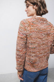 Maglione a maglia strutturata multicolor