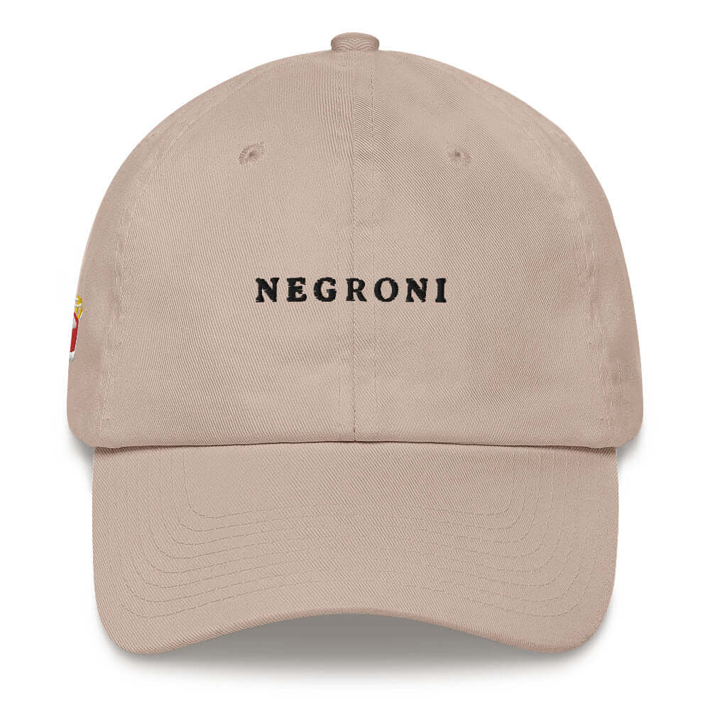 Cappellino Negroni ricamato stile dad hat