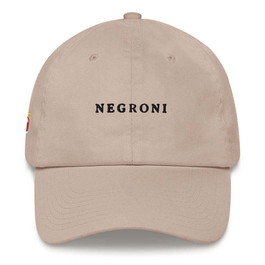 Cappellino Negroni ricamato stile dad hat