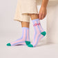 Calzini a righe in cotone pettinato Love