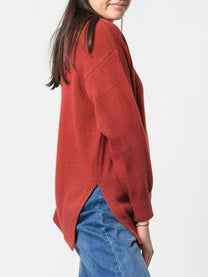 Maglione oversize in lana a collo alto