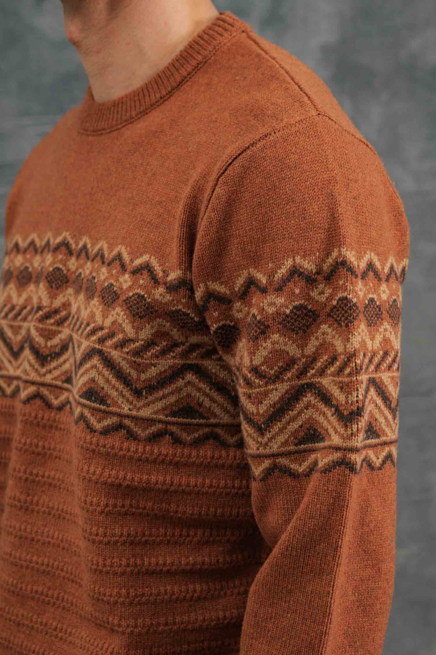 Maglione Fair Isle Rockwood in lana merino