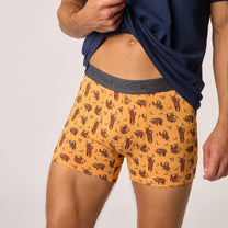 Boxer in cotone biologico con stampa bradipo