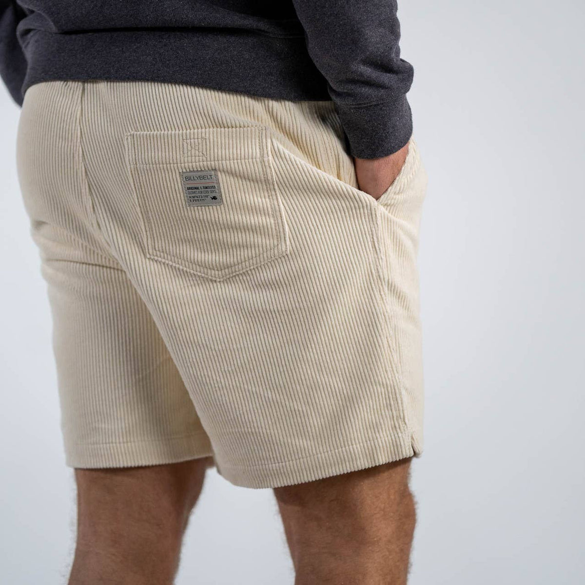 Pantaloncini in velluto avorio Beach Horizon