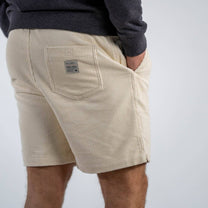 Pantaloncini in velluto avorio Beach Horizon