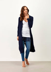 Cardigan lungo in maglia morbida