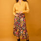 Camicia Rocio gialla in cotone con pieghe