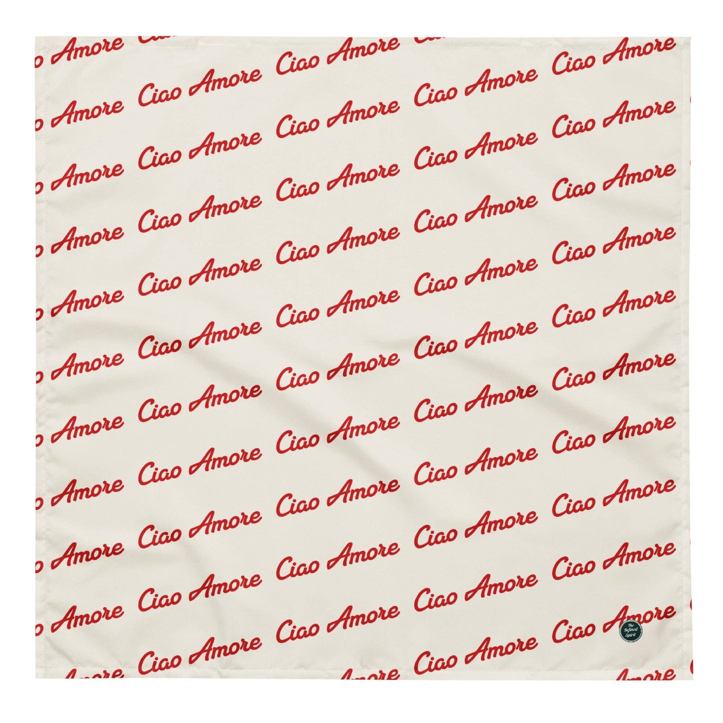 Sciarpa leggera multifunzione con stampa “Ciao Amore”