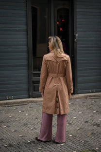 Trench lungo classico da donna