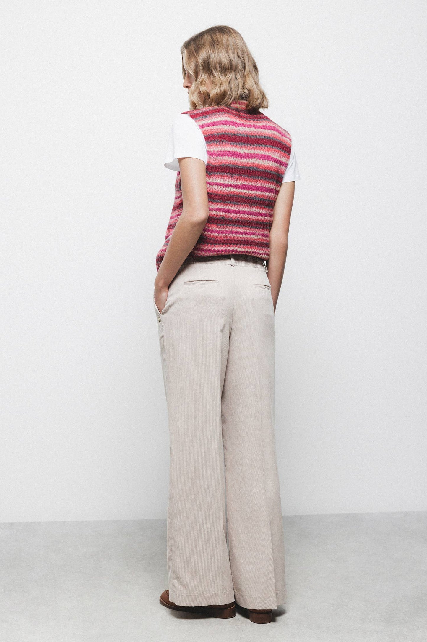 Pantaloni in velluto a coste da donna