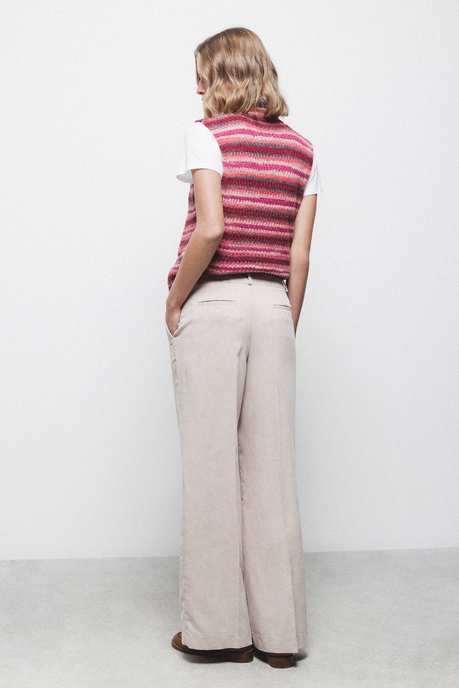 Pantaloni in velluto a coste da donna