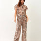 Pantaloni lunghi animalier comodi da donna