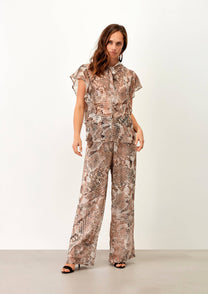 Pantaloni lunghi animalier comodi da donna