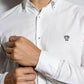Camicia Oxford bianca antimacchia in cotone