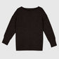Pullover oversize girocollo color cioccolato
