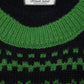 Maglione jacquard in maglia bicolore