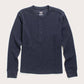 Henley donna in maglia waffle riciclata color zaffiro mélange
