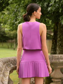 Gilet corto a tre bottoni da donna
