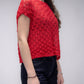 Top corto in crochet traforato dal fit ampio