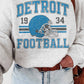 Felpa oversize Detroit Football